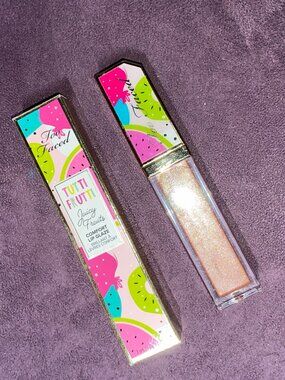 Too Faced Tutti Frutti Juicy Fruits Lip Glaze, Show Me Your Coconuts, New in box